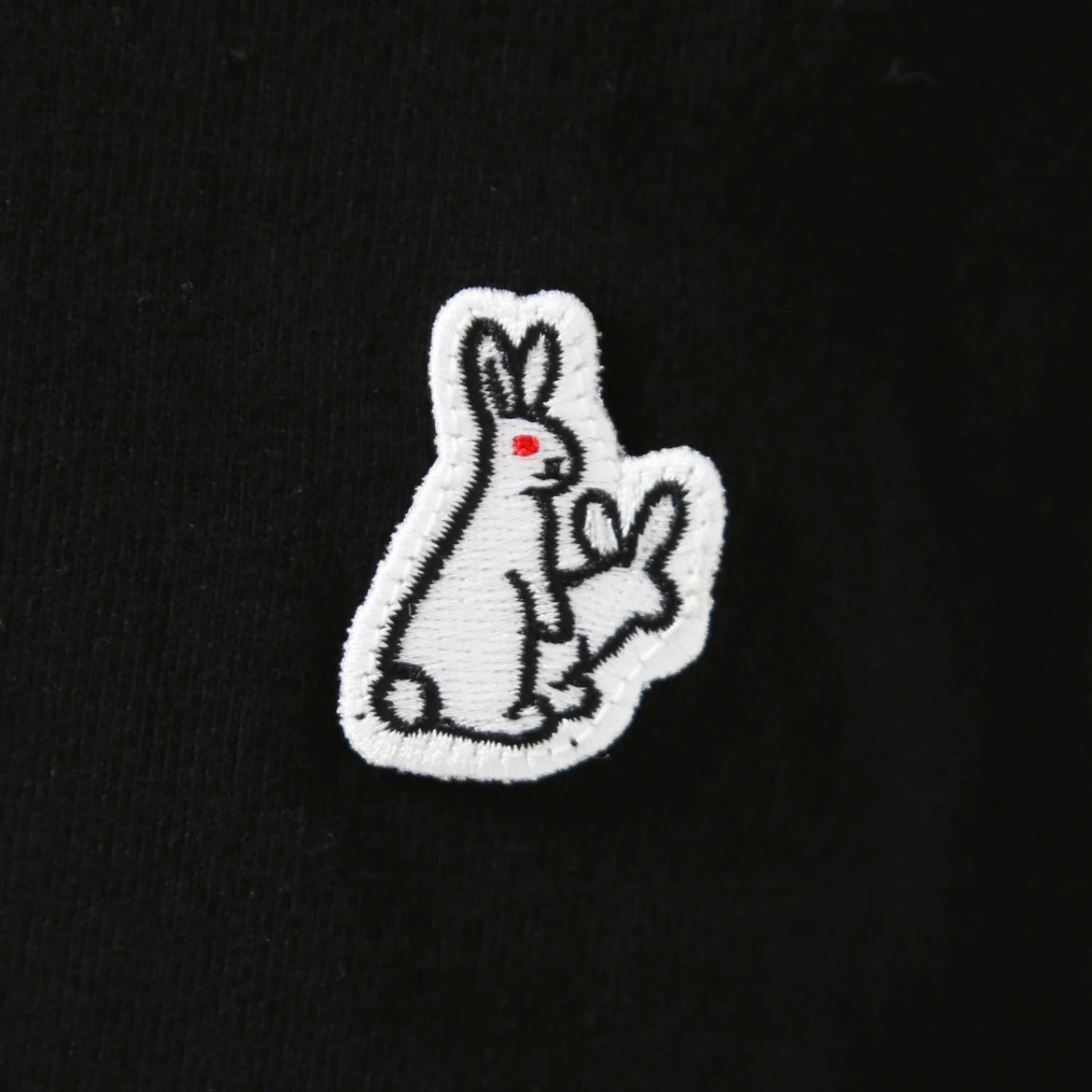 Embroidery Circle Logo Black T-shirt